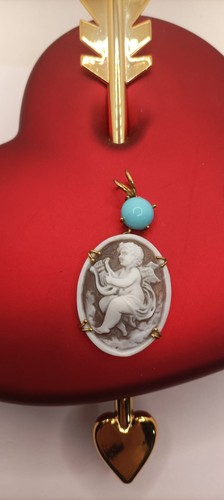 Cammeo ciondolo artigianale - ciondolo,