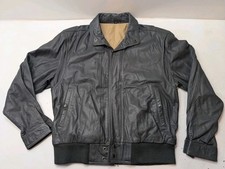 Giacca di pelle grigia vintage