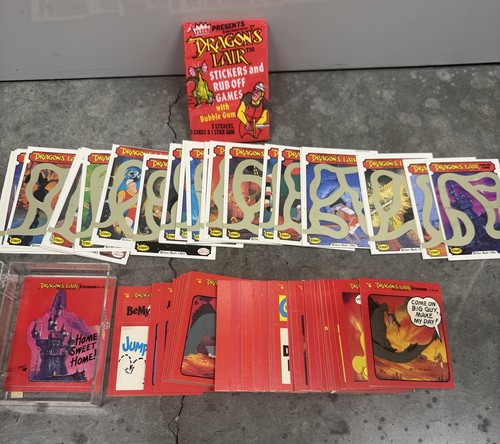 1983 dragons lair - set, adesivi