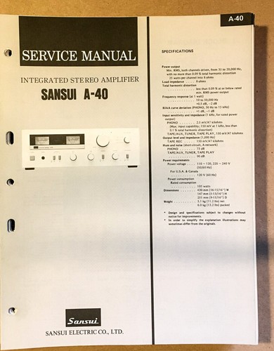 Sansui amplificatore - sansui, a-40