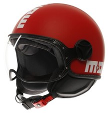 CASCO HELMET MOTO JET MOMO DESIGN FGTR CLASSIC CANDY ROSSO BIANCO MATT TG XL