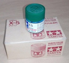 COLORE TAMIYA 23ml ACRYLIC PAINT GREEN X-5 