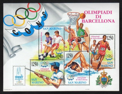 San marino 1992 -  san, olimpiadi
