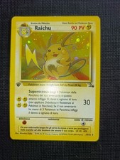 Pokemon Raichu 14/62 Fossil Rara Holo Prima Edizione Wizards ITA Carte A17 V