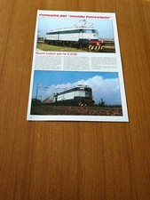 1987 NUOVI COLORI PER LOCOMOTIVE E.636 FS CORSA PROVA DA OFFICINE VERONA VINTAGE