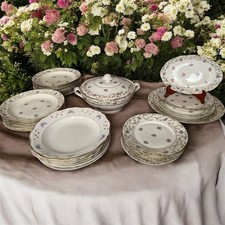 Splendido Servizio in Porcellana di Limoges – 28 pezzi – Decoro floreale