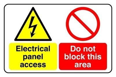 Quadro elettrico accesso - accesso, non