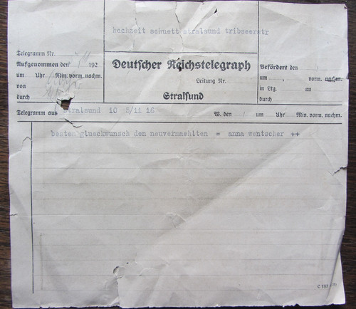 Telegramma stralsund triebseer - stralsund,