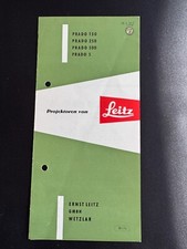 #A0644-Proiettori Leica di Leitz, Prado 150,250, 500,66 istruzioni