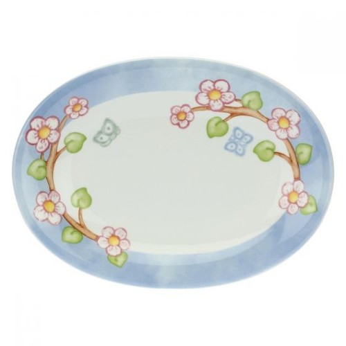 Thun piatto ovale fiori - piatto,