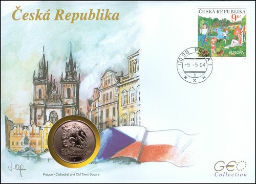 Repubblica ceca busta pnc 2004 - ceca,