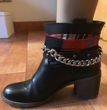 DANIELLE STIVALETTI DONNA NERI 38 CAMPEROS COWGIRL ZEPPA PLATFORM BOOTCAMP