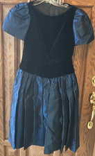 Abito vestito vintage blu