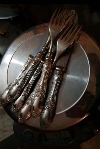 Set forchette decorative in - set, 4