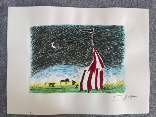 Tim burton painting - burton,