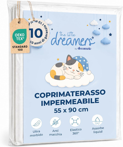 Coprimaterasso lettino 55x90 - coprimaterasso,