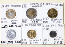 Vaticano lotto di 6 monete da