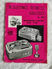 Bollettino Tecnico Geloso - n. 81 Anno 1963 - Registratori a nastro