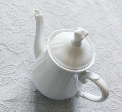 Caffettiera bianco antico - caffettiera,