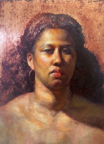 Dipinto olio originale nudo