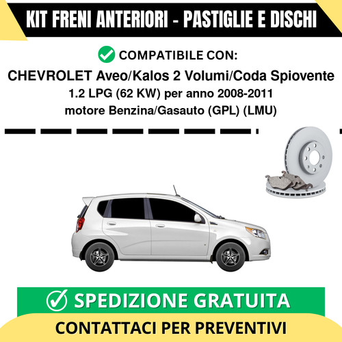 Kit freni anteriori - anteriori, (pastiglie