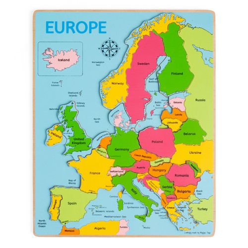 Bigjigs toys europa mappa del - bigjigs,