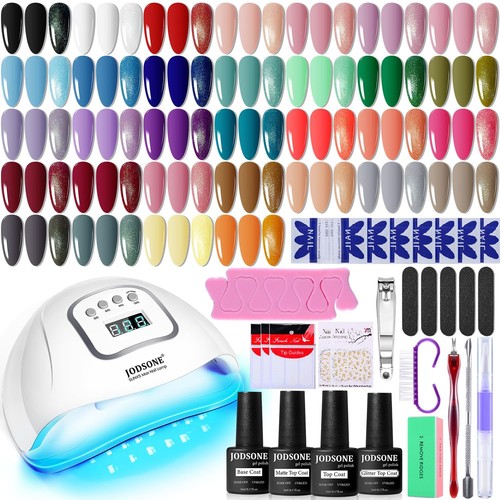 Complete gel nail kit with - complete,