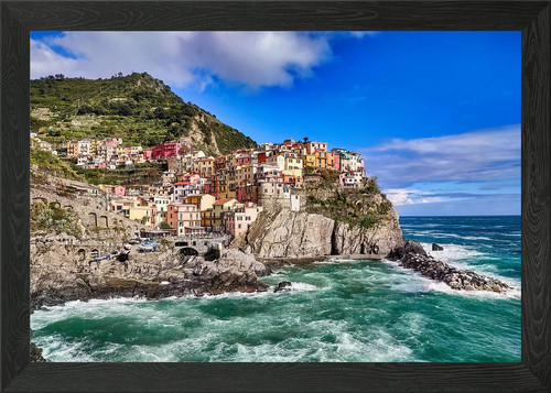 Quadro colorato villaggio