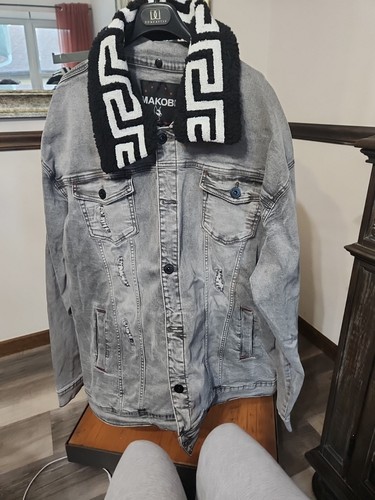 Giacca denim uomo makobi - denim,