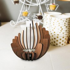 Portacandele in legno fai da