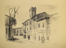 FERRUCCIO MATARESI - Città - Litografia firmata 25 es. 