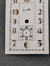 Dial Lip Tank Rectangular 40s 18x27,7  Art Decó 1940 1930 France Montre Cadran