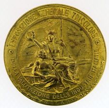 GRANDE MEDAGLIA REGNO D'ITALIA ESPOSIZIONE TRICOLORE MILANO "ONORIAMO"  COD.M117