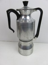 vecchio BOLLITORE CON THERMOS in alluminio e plastica vintage per caffè the etc.