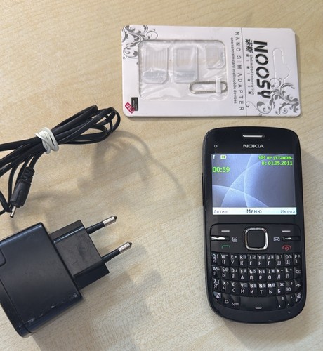 Nokia 614 black - c3-00, rm-614
