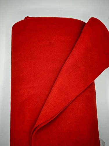 Tessuto pliè pile rosso - tessuto,