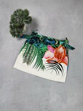 Roberto Cavalli minigonna donna floreale avanguardia 