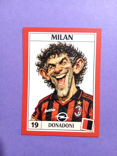Figurina caricatura calciatori - figurina,