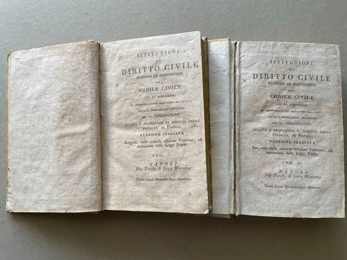 1800 napoli istituzioni di - napoli,