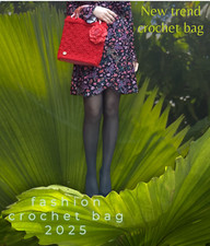 BORSA ROSSA  lavorata