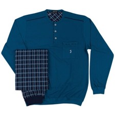 Pigiama lungo serafino in