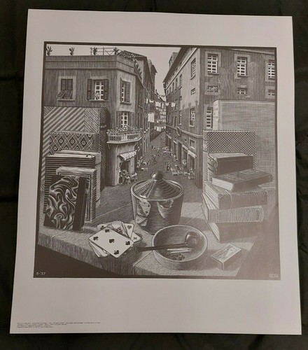 Escher natura morta - , e