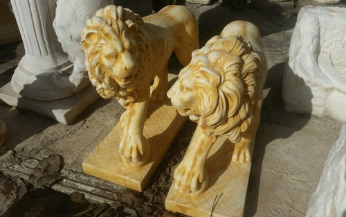 Coppia leoni cemento - coppia,