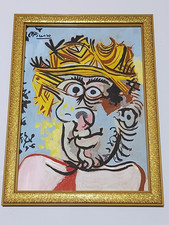 Pablo Picasso , Framed oil on
