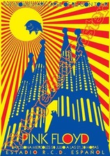 PINK FLOYD  - Barcelona, Spain - 20 luglio 1988 - poster concerto -331