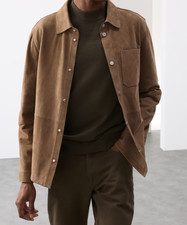 Giacca Camicia Pelle Uomo