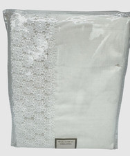 NUOVA tovaglia oblunga GoodGram ultra lussuosa tessuto testurizzato bordo macramè