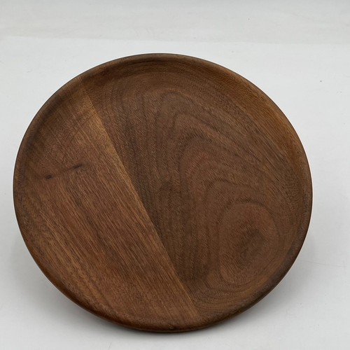 Piatto tornito mano legno - in,