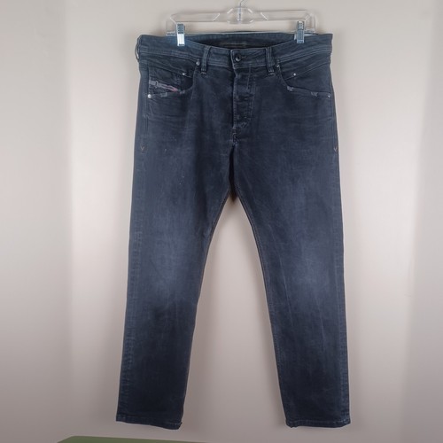 Jeans diesel belther - nero, uomo