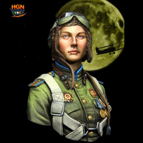 Busto pilota femmina wwii - pilota,